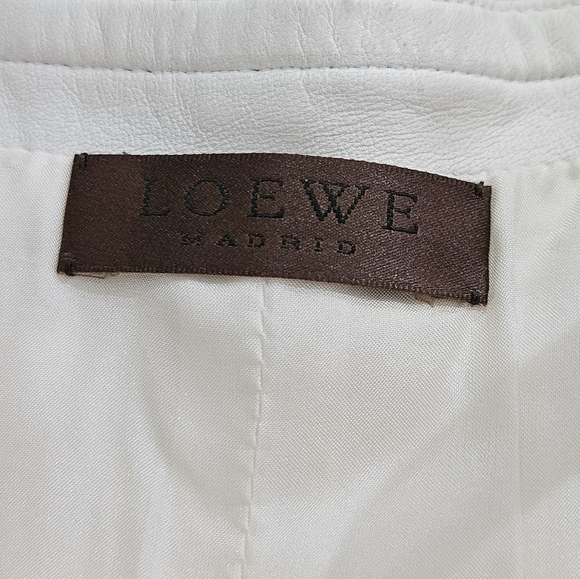 LOEWE WHITE DRESS Napa Plongé Lamb Leather - Picture 7 of 17